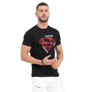 e4a Men’s Round Neck Black T-shirt