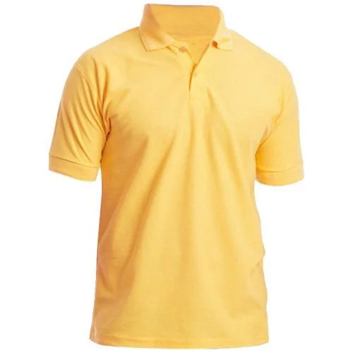 e4a Men Solid Polo Neck T-Shirt